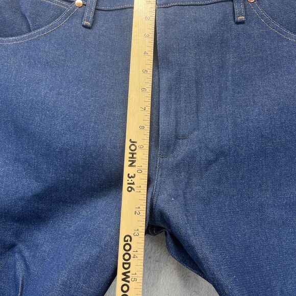 Wrangler Jeans Mens 38x32 Dark 13MWZ Cowboy Cut Original Fit ProRodeo Vintage - Picture 8 of 14